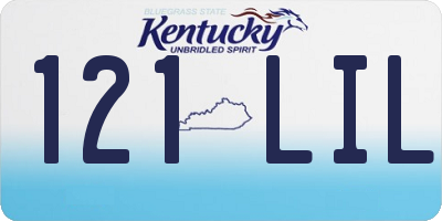 KY license plate 121LIL
