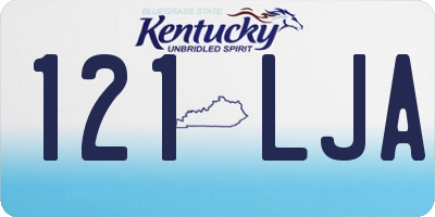 KY license plate 121LJA