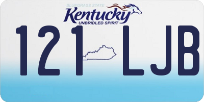 KY license plate 121LJB