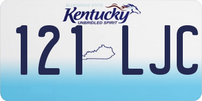 KY license plate 121LJC