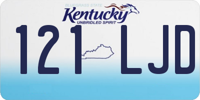 KY license plate 121LJD