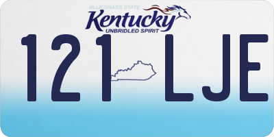 KY license plate 121LJE
