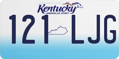 KY license plate 121LJG