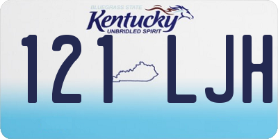 KY license plate 121LJH