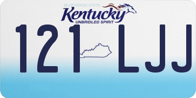 KY license plate 121LJJ