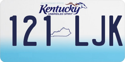 KY license plate 121LJK