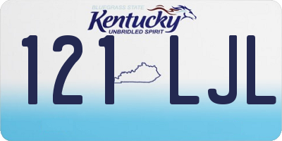 KY license plate 121LJL