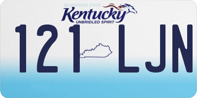 KY license plate 121LJN