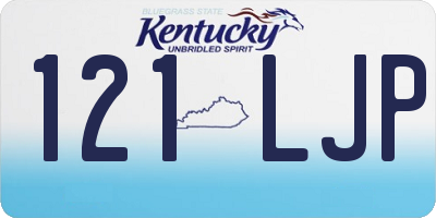 KY license plate 121LJP