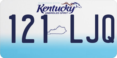 KY license plate 121LJQ