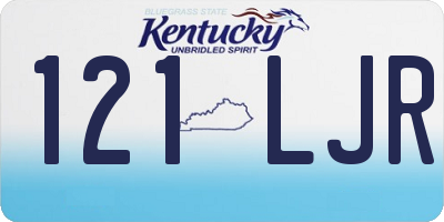 KY license plate 121LJR