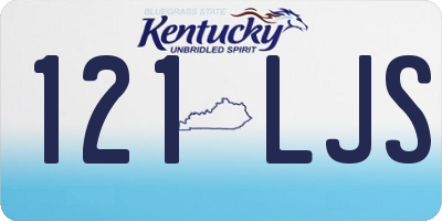 KY license plate 121LJS