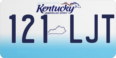 KY license plate 121LJT