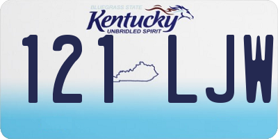KY license plate 121LJW