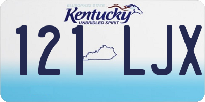 KY license plate 121LJX