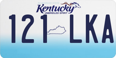 KY license plate 121LKA