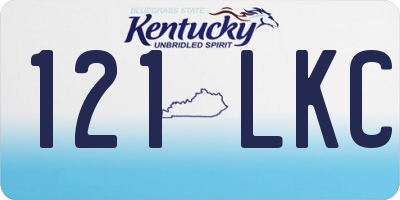 KY license plate 121LKC