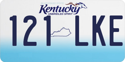 KY license plate 121LKE