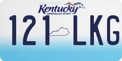 KY license plate 121LKG