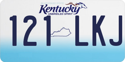 KY license plate 121LKJ