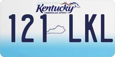KY license plate 121LKL