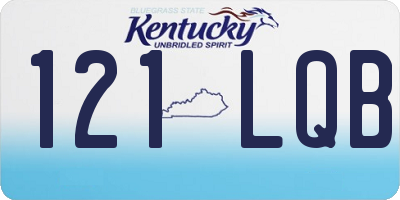 KY license plate 121LQB