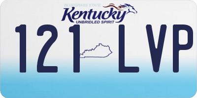 KY license plate 121LVP