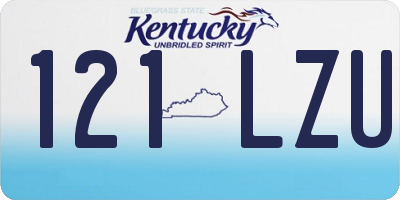 KY license plate 121LZU