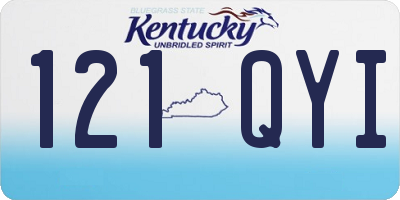 KY license plate 121QYI