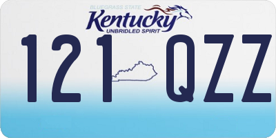 KY license plate 121QZZ