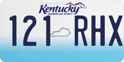 KY license plate 121RHX