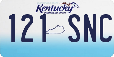 KY license plate 121SNC