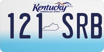 KY license plate 121SRB