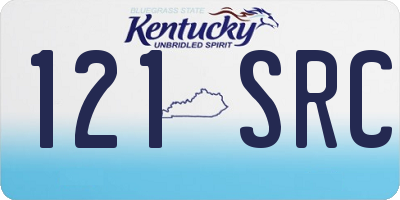 KY license plate 121SRC