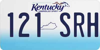 KY license plate 121SRH