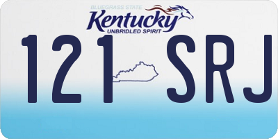 KY license plate 121SRJ