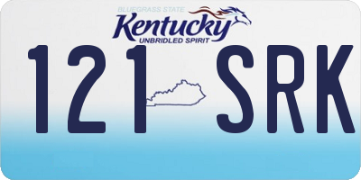 KY license plate 121SRK