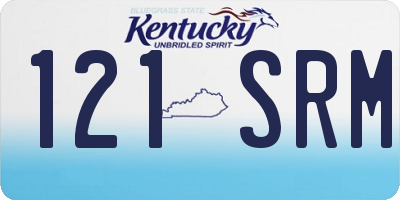 KY license plate 121SRM