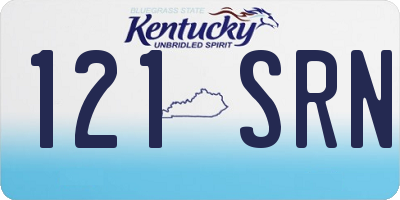 KY license plate 121SRN