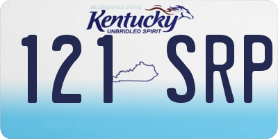 KY license plate 121SRP