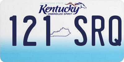 KY license plate 121SRQ