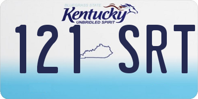 KY license plate 121SRT