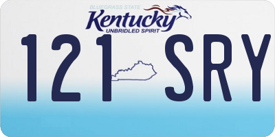 KY license plate 121SRY