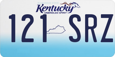 KY license plate 121SRZ