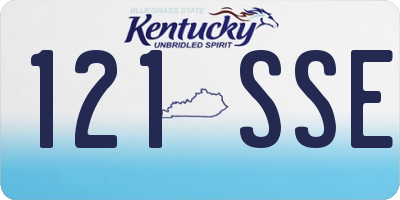 KY license plate 121SSE
