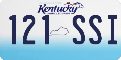KY license plate 121SSI