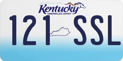 KY license plate 121SSL