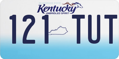 KY license plate 121TUT