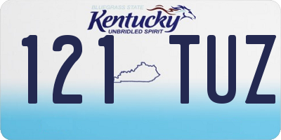 KY license plate 121TUZ