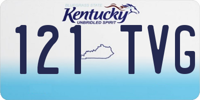 KY license plate 121TVG